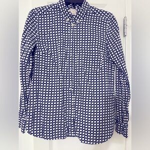 Gap The Tailored Shirt Blue and White button down Size S